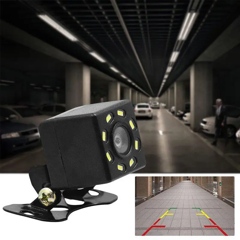 Автомобильная камера заднего вида 8 светодиодный ночное видение HD видео