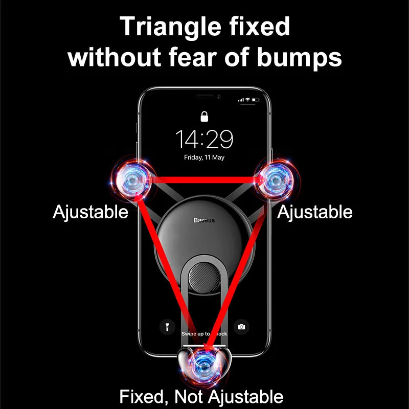 Автомобильный держатель для телефона Baseus Gravity универсальный автомобильный на