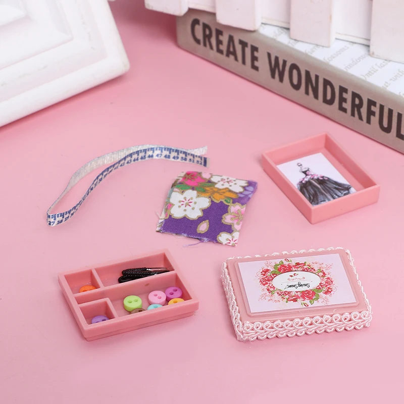 Аксессуары для шитья в виде миниатюрного кукольного домика|Игрушечная мебель| |