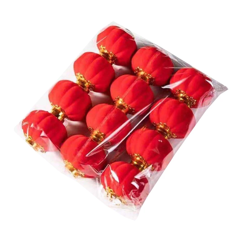 

Q0KF Red Lantern Lucky Hanging Lanterns Decoration New Year Wedding Party Hang Mini Lantern Home Decoration for Chinese Spring