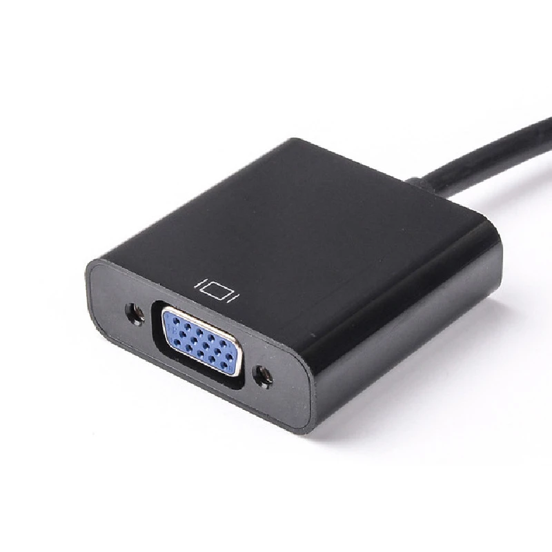 HDM совместимый с VGA адаптер HDMI кабель 1080P цифро аналоговый аудио конвертер для ПК