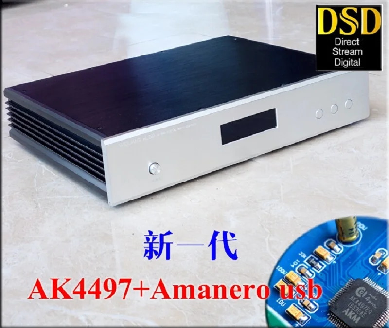 WEILIANG аудио DC-100 двухъядерный AK4497EQ DAC декодер Amanero USB интерфейс CSR8675 Bluetooth 5,0