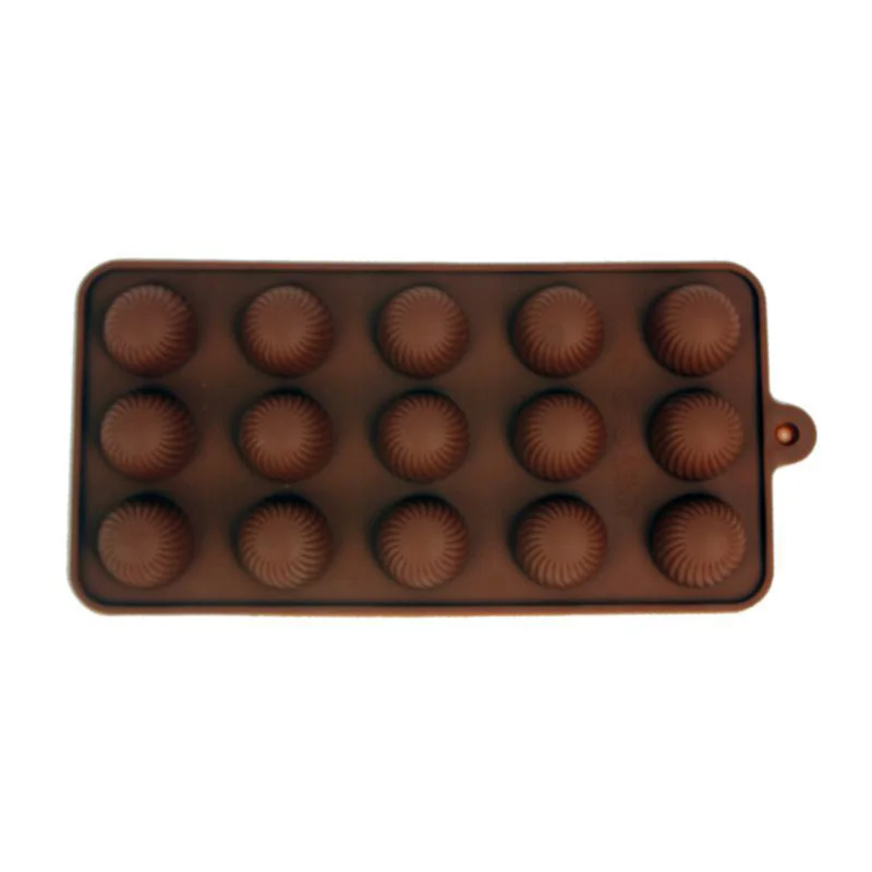 Силиконовая форма для выпечки 15 Отверстия шоколадная Форма Круглый Кухня DIY