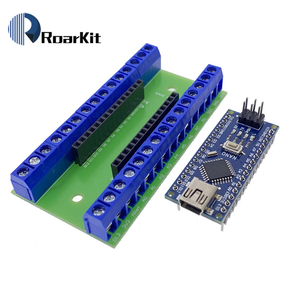 DIY NANO V3.0 3 0 CH340 контроллер терминальный адаптер 328 терминальная плата расширения