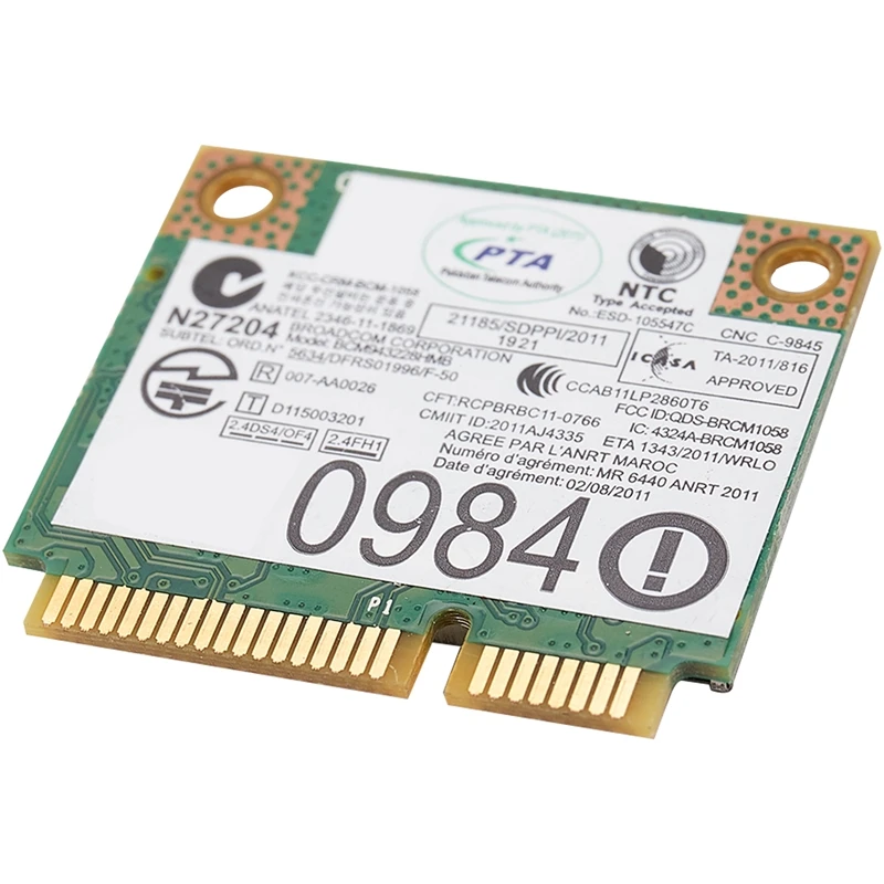 

BCM943228HMB 04W3764 WIFI Wireless Bluetooth 4.0 Half MINI PCI-E Card Compact for Lenovo E130 E135 E330 E335 E530 E535 E430