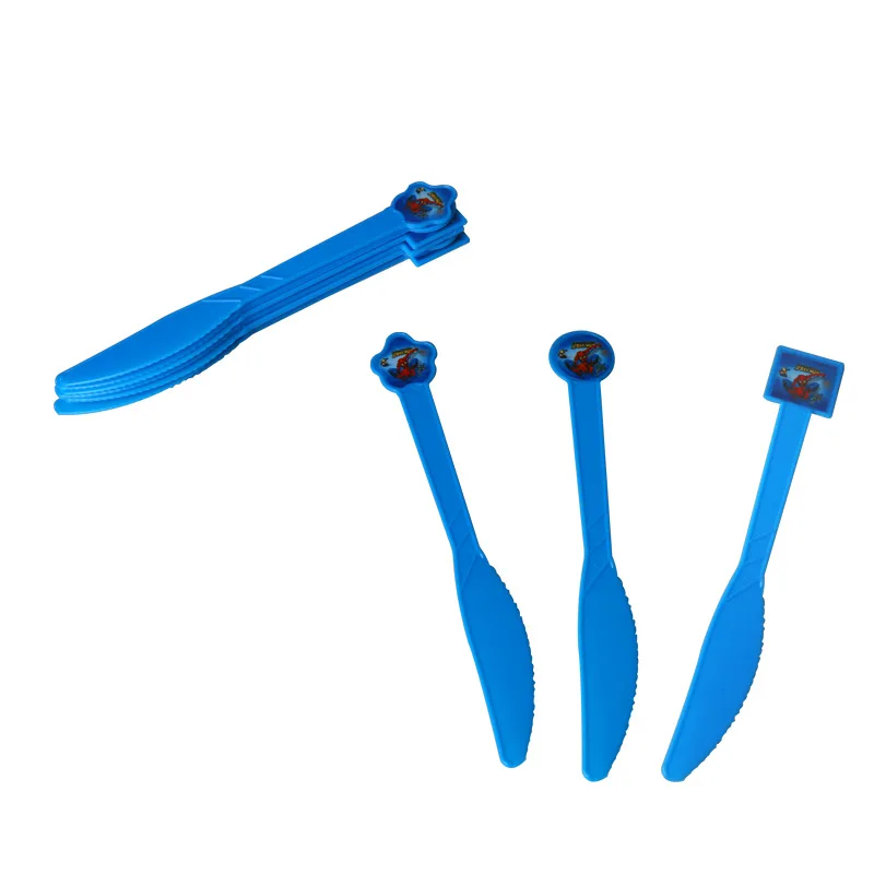 10pcs knife 10 шт. на тему Человека-паука декор для вечеринки в честь Дня рождения одноразовые соломинки набор Рождество ребенок счастливый декор для вечеринки в честь Дня рождения поставки - Цвет: 10pcs knife