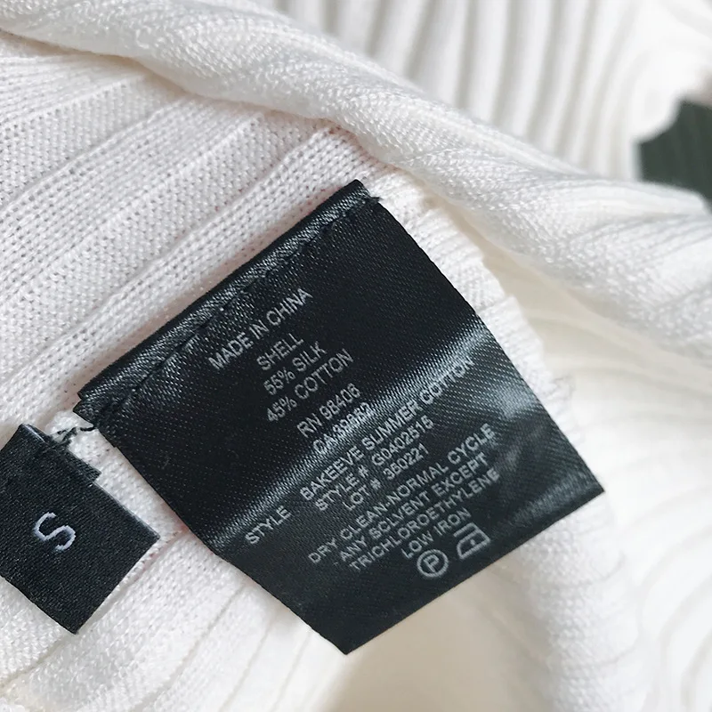 Высокая эластичная облегающая Шелковая/хлопковая трикотажная футболка с