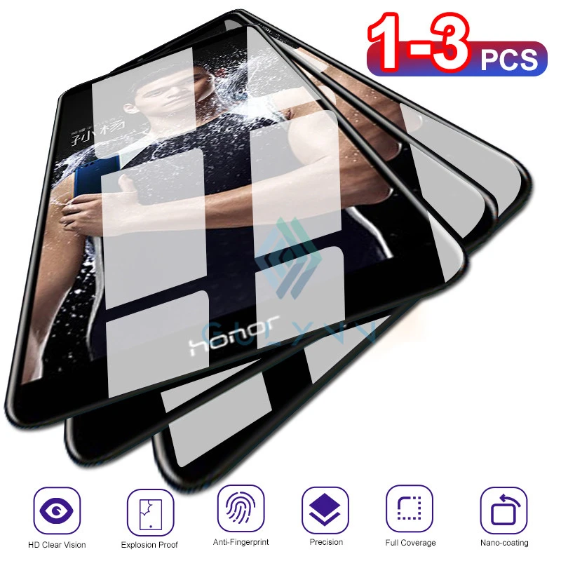 Защитное стекло для Huawei Honor 8X 8S 8A 9X 10 20 30 Lite Pro 20S Nova 5 5i 5T 6 7 SE 1 3 шт.|Защитные стёкла и
