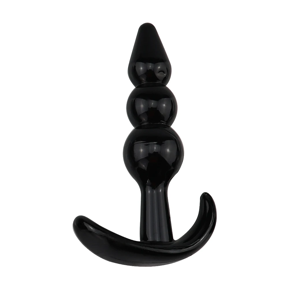 Силиконовая Анальная пробка с бусинами мужской массажер простаты для точки G