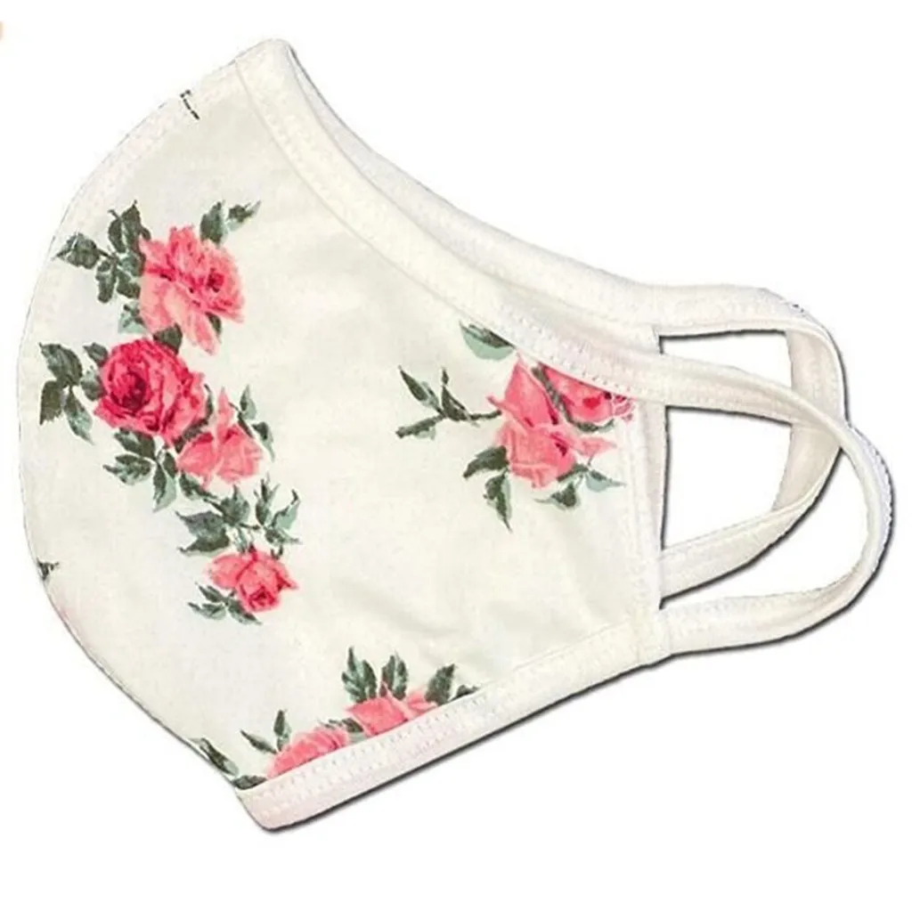 

1PC Unisex Adult Floral Print Safet Protect Washable Cotton Mask Mouth Cover Washable Reusable Mouth Mask mascarilla