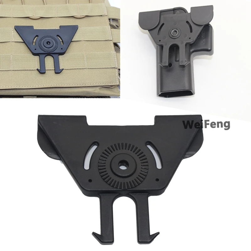 Hunting Gun Magazine Holster Molle Attachment Plate Carrier for Glock 17 M9 Sig P226 Pistol Paddle Armor Load Vest Accessories