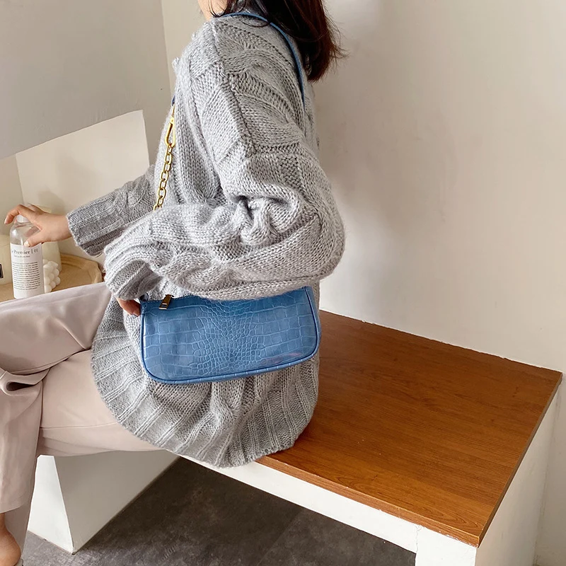 Женская сумка из крокодиловой кожи дизайнерские сумки дамская модная кожаная на