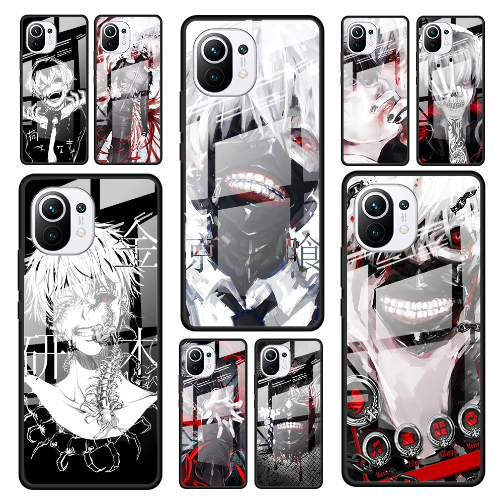 

Tokyo Ghoul Japanese for Xiaomi Mi 11 Ultra Lite 10T Note 10 9T Pro CC9 CC9E 5G Luxury Tempered Glass Phone Case Cover