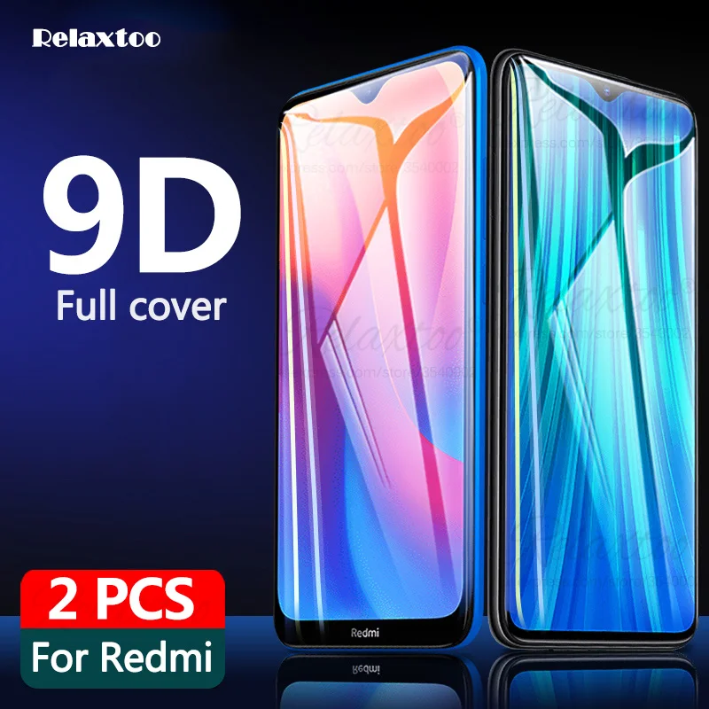 2 шт 9D закаленное стекло для Xiaomi redmi note 7 8 pro 8A 7A Защитная пленка экрана на note8 8pro