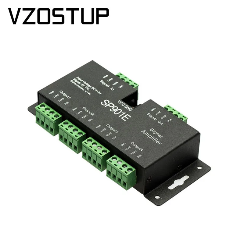 

8-канальный светодиодный Усилитель сигнала, 5 в постоянного тока, 12 В, 24 В, вход 5 В, выход сигнала TTL для светодиодных светильник т WS2811, WS2812B, WS2813...