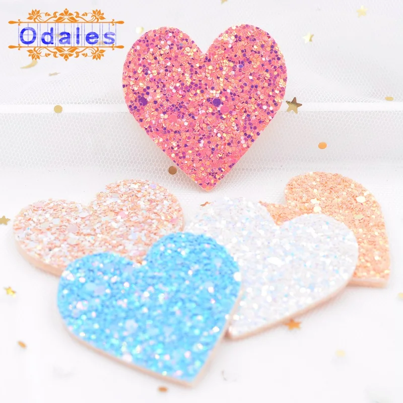 30 шт./лот фетровые пайетки Kawaii Любовь сердце свадебное украшение нашивки для