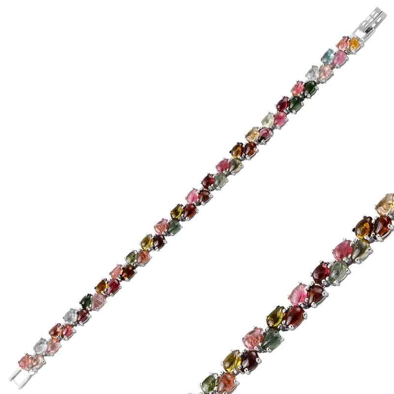 

Серебряный турмалиновый браслет Silverlina