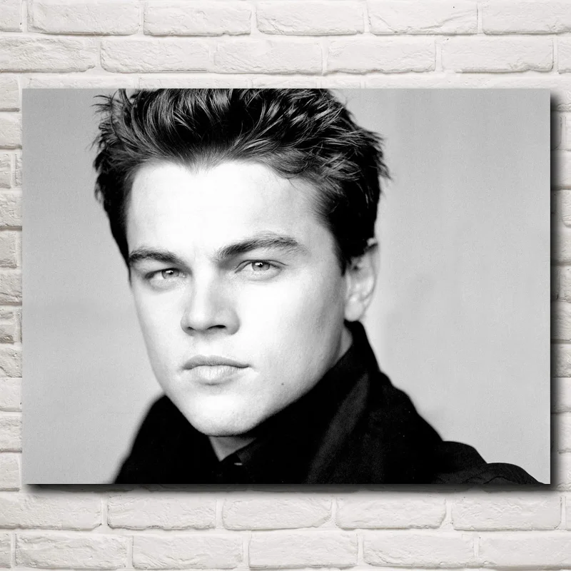 FOOCAME Leonardo DiCaprio классический фильм плакаты и принты искусство шелковые настенные картины Картина гостиная современные украшения дома