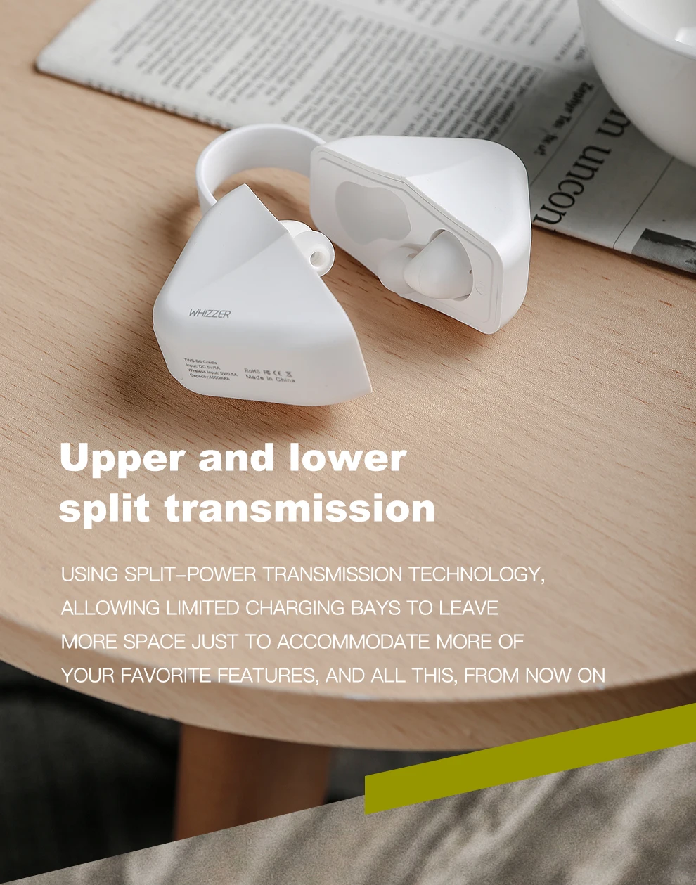 Беспроводные наушники Honsum, Bluetooth 5,0, Bluetooth наушники, IPX7, водонепроницаемая гарнитура, 6D, стерео поддержка, Графен, Смарт соединение