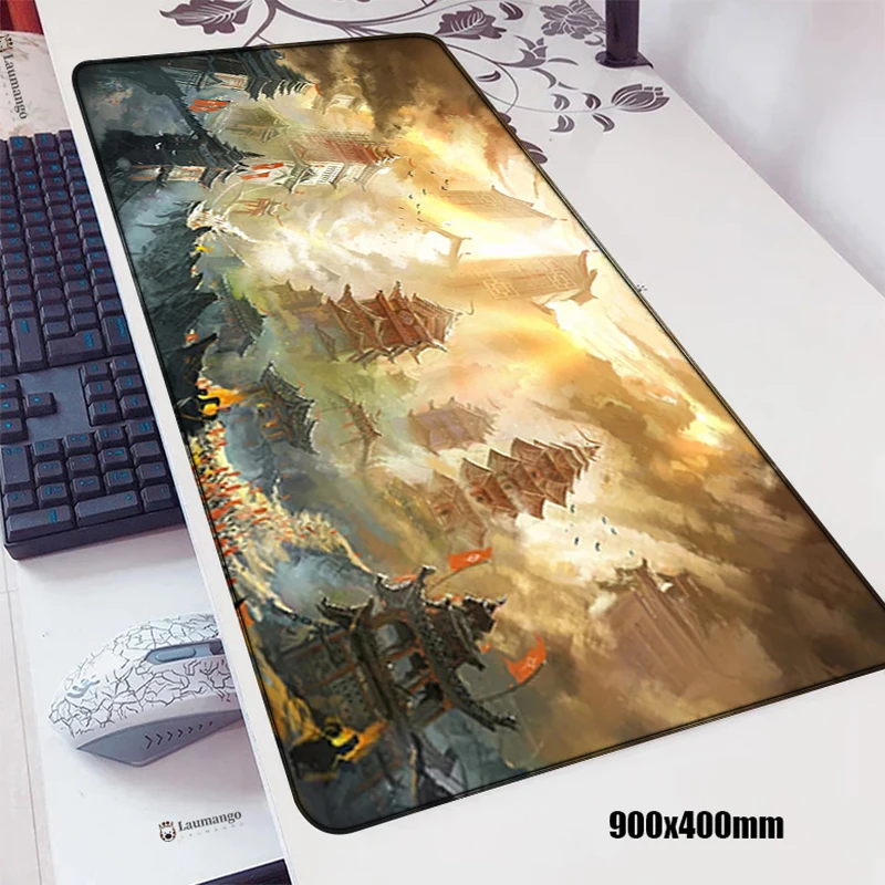 

Large Mouse Pad Anime Mat China Style Rug Mause Pad Gamer Girl Computer Mousepad Cute Yugioh Playmat Gaming Table for Pc Gamers