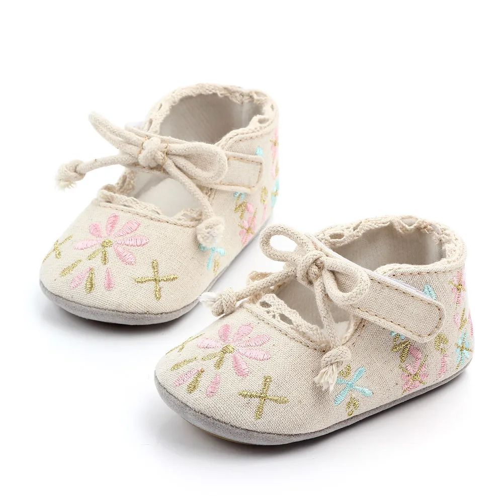Autumn Soft Soled Baby Girls Shoe Cute Boots Christening Baptism Shoes | First Walkers
