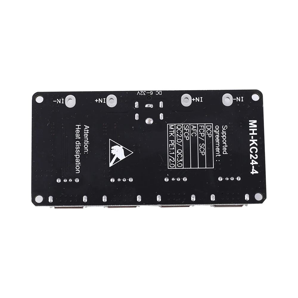 USB Buck Зарядное устройство DC-DC Шаг вниз Питание модуль QC2.0 QC3.0 24 Вт 4-канальный