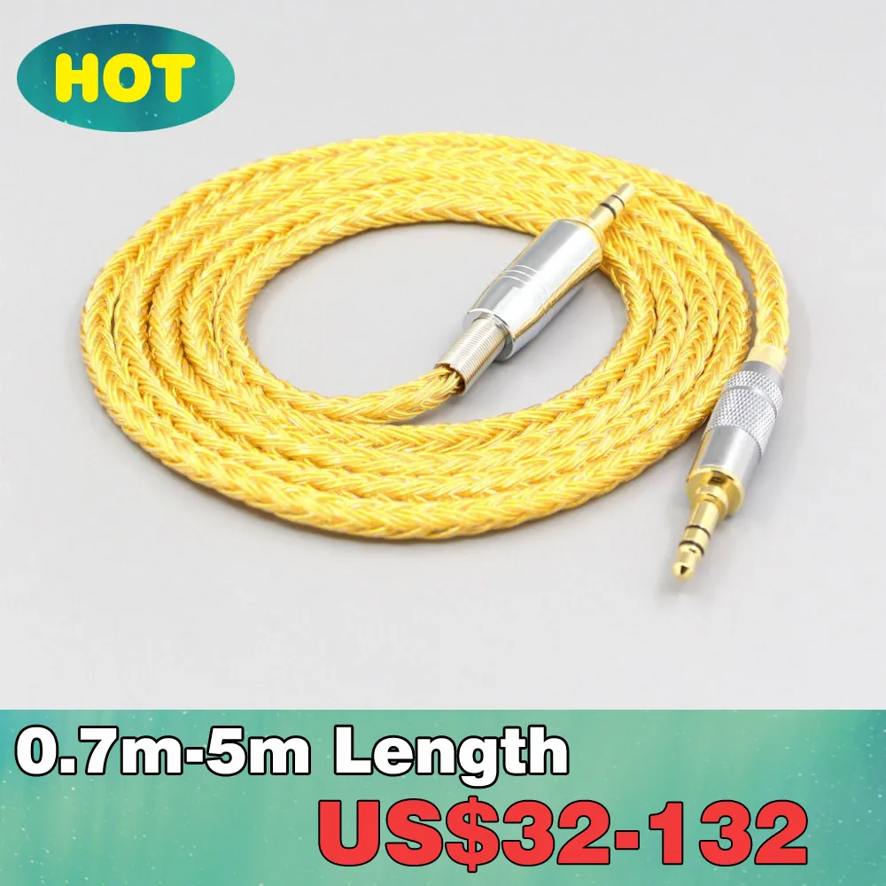 

16 Core OCC Gold Plated Headphone Cable For Audio-Technica ATH-pro500mk2 PRO700MK2 PRO5V M50 M50RD LN007344