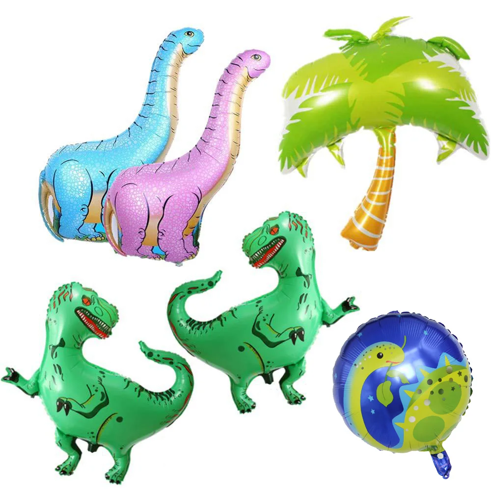 Мультфильм фольги динозавр латексные шары мир Юрского периода бумага Гирлянда