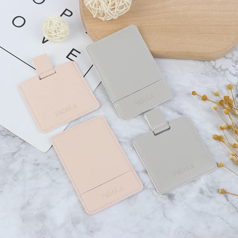 Косметическое небьющееся зеркало для макияжа из нержавеющей стали 1 шт.