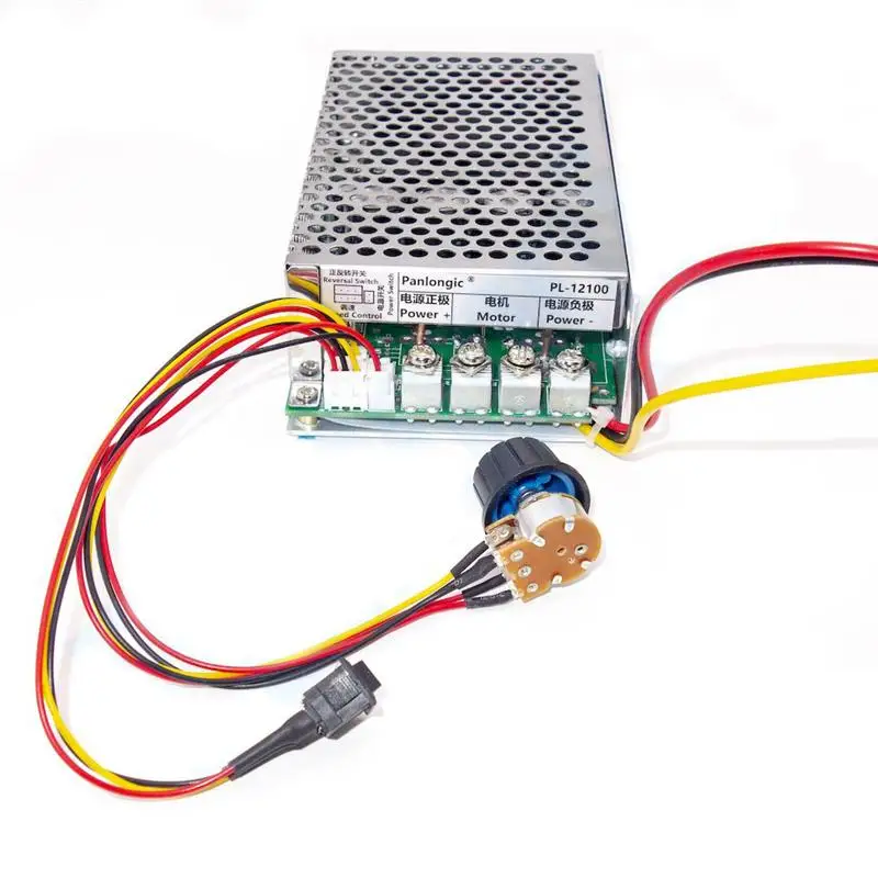 

Soft Start PWM Control Module DC Motor Speed Controller Reversible 10-50V 100A 5000W with 250A Dual Control Accessory