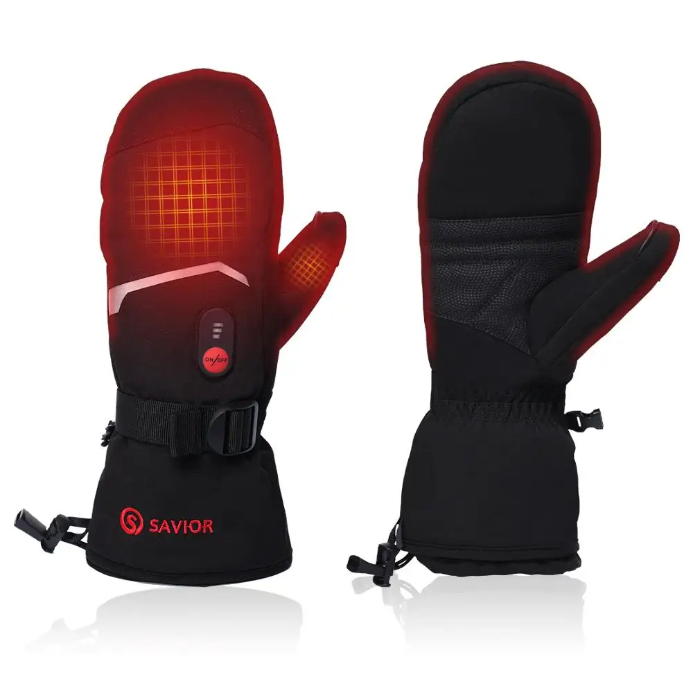 

Savior Winter Heated Gloves For Men Motorcycle Heated Mittens Women's Winter Working Skiing Windproof Waterproof Thermal Gloves