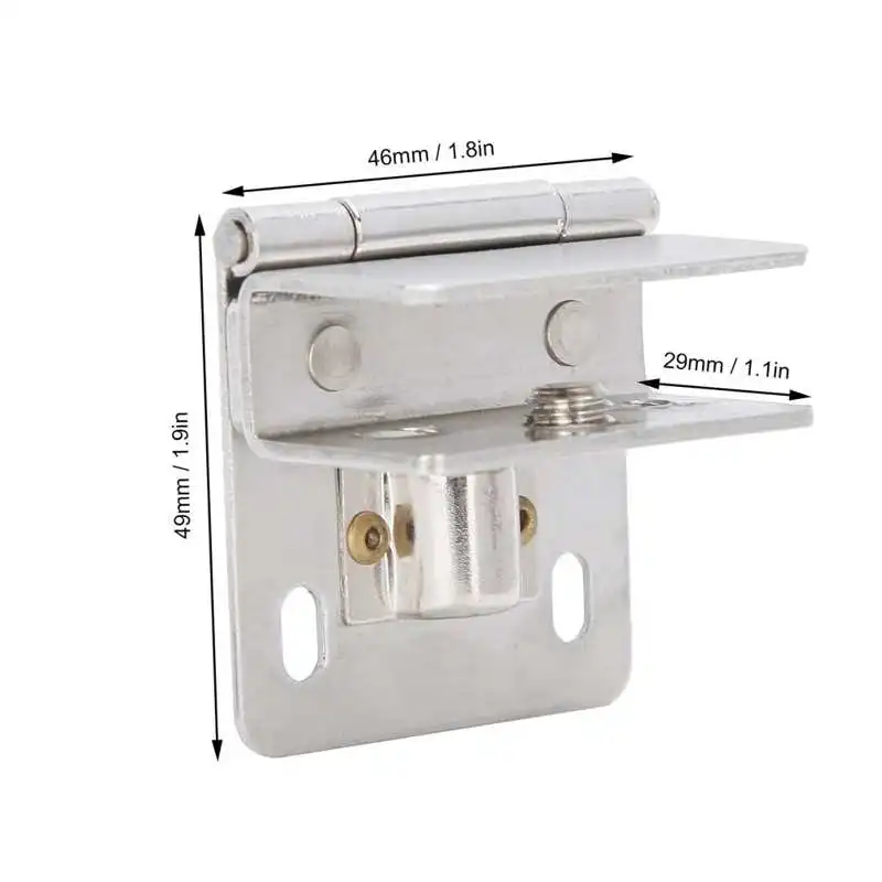 Glass Door Hinge Bracket Clamp Simple Structure Double Protection Easy To Install Ergonomic Design Sturdy Clamps Stainless | Обустройство