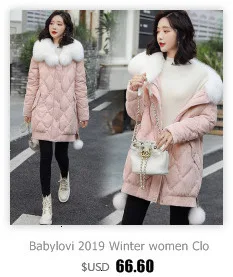 Babylovi/Новинка года; зимние длинные свободные пуховики; Свободное пальто со стоячим воротником для студентов; теплые пуховые куртки с хлопковой подкладкой для женщин