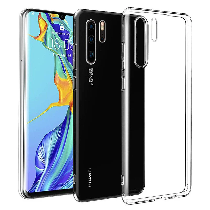 Прозрачный чехол из ТПУ для huawei P30/P30 Pro/P30 Lite Мягкий силиконовый тонкий прозрачный