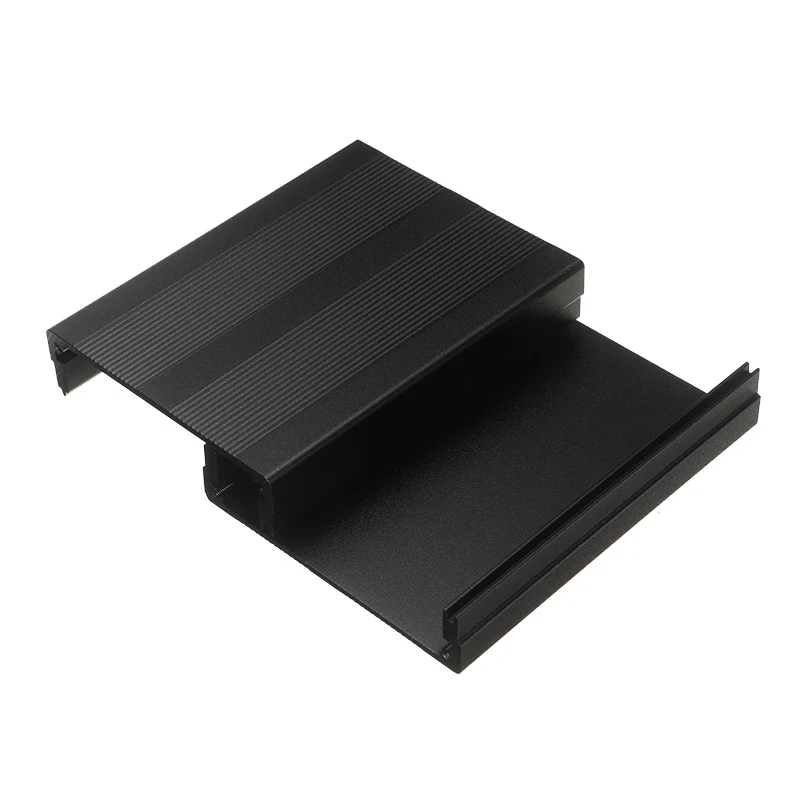 Черный алюминиевый корпус для электронных проектов DIY PCB коробка 100x76x35mm хранения