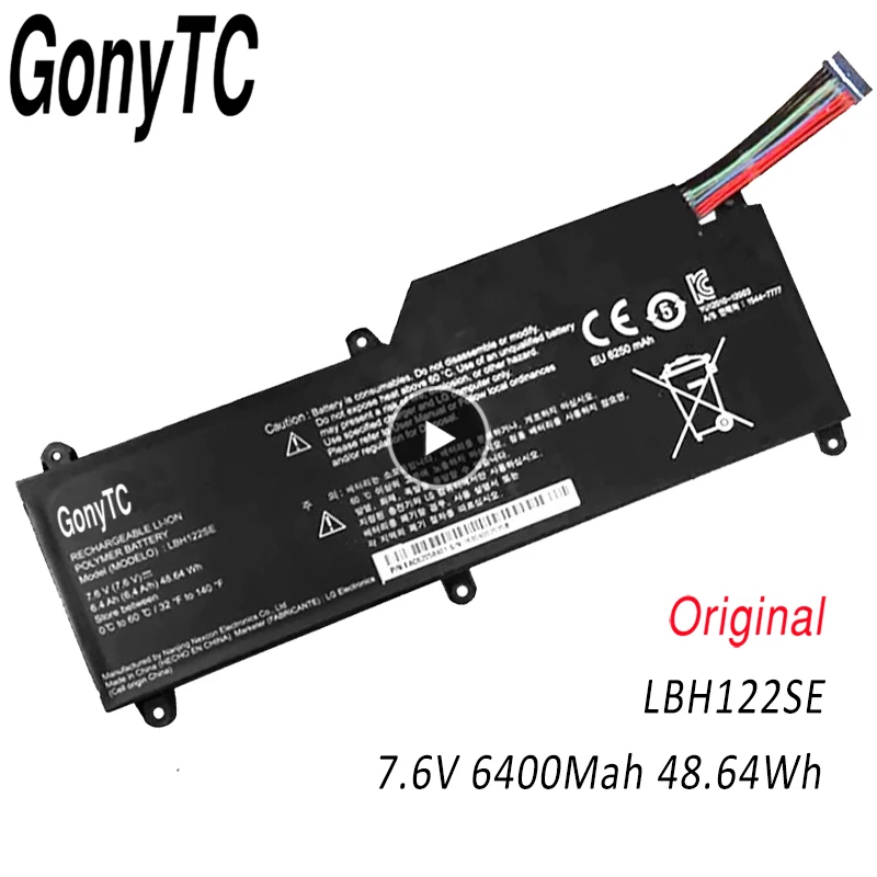 GONYTC LBH122SE 7 6 V 48.64WH новый оригинальный ноутбук Батарея для LG U460 U460-G U460-K.AH50K AH5DK U460-M.AFB5L