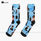 Новые носки Zac Efron Troy Bolton Bet On It для старшей школы, белые мужские носки, индивидуальные носки унисекс для взрослых