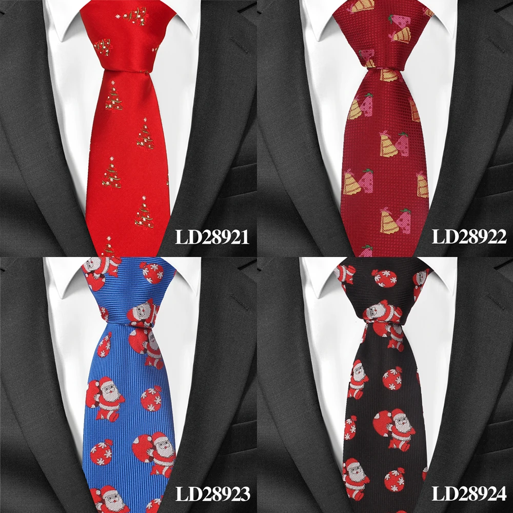 Модный мультяшный галстук на шею для рождества, жаккардовый обтягивающий мужской галстук, тонкий галстук Gravatas, галстук для подарков, повседневный галстук, галстуки