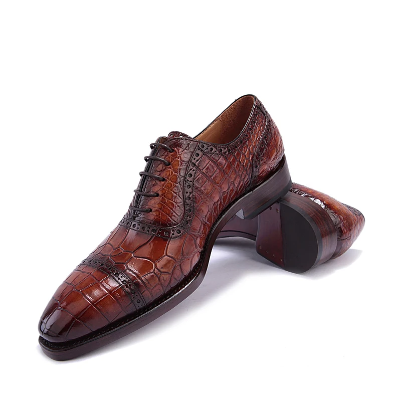 

weitasi true crocodile Pure manual business leisure men formal shoes Men shoes Genuine leather sole