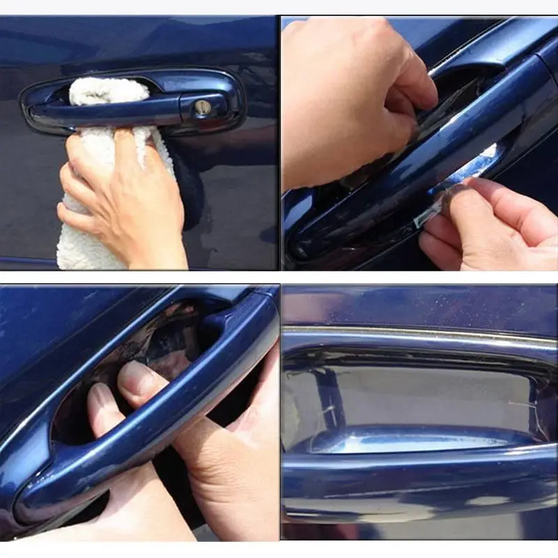 

Universal Invisible Car Door Handle Scratches Automobile Shakes Protective Vinyl Protector Films Car Handle Protection 8pcs/lot