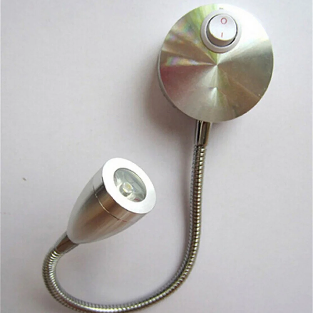 

AC 85-265V 3W 360-degree Flexible Arm LED Wall Light LED Reading Light Bedside Lamp with Switch (Warm White)