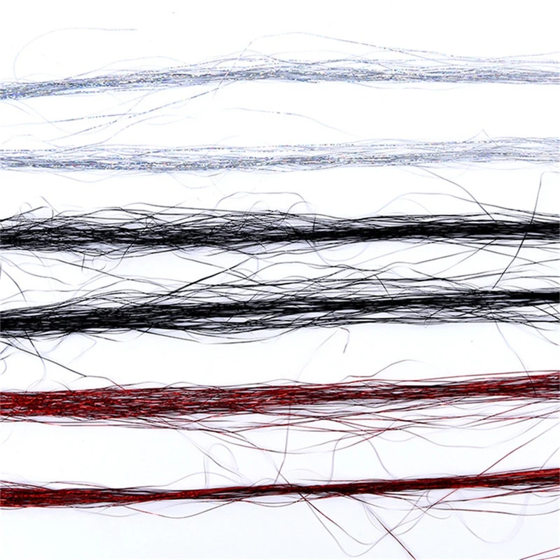 100 шт./пакет Fly леска мушек Материал морской на плоской подошве голограмма мишура