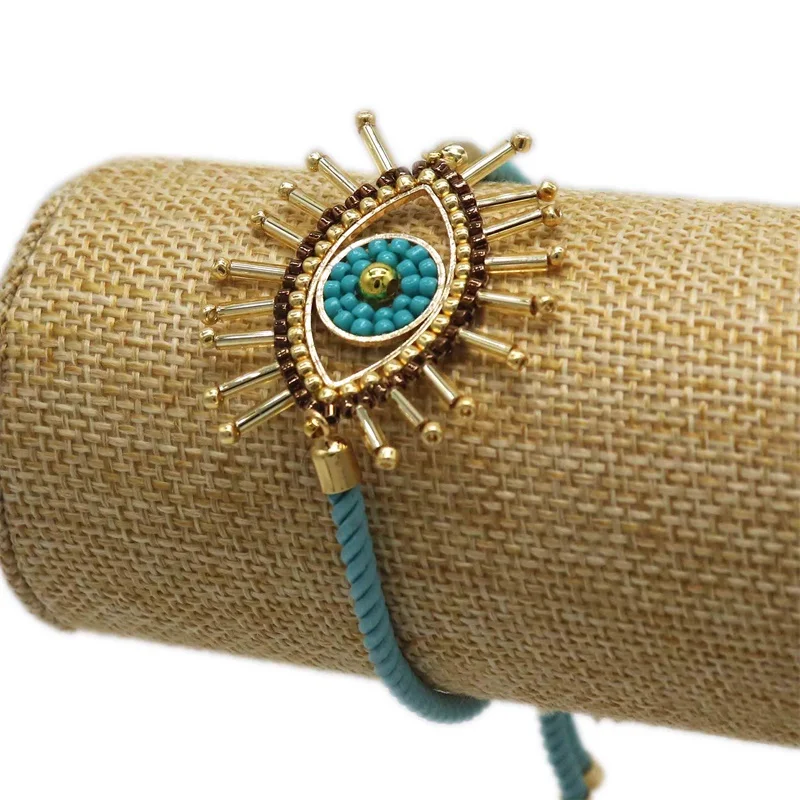 

ZHONGVI Bracelet For Women MIYUKI Glass Beads Bracelets Mexican Jewellery Fashion Turkish Evil Eye Pulseras Handmade Woven Gift