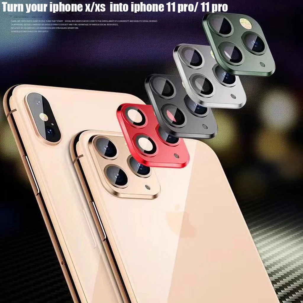 Для iPhone X XS MAX смена камеры на Поддельные 11 Pro Max объектив Замена секунд защитное