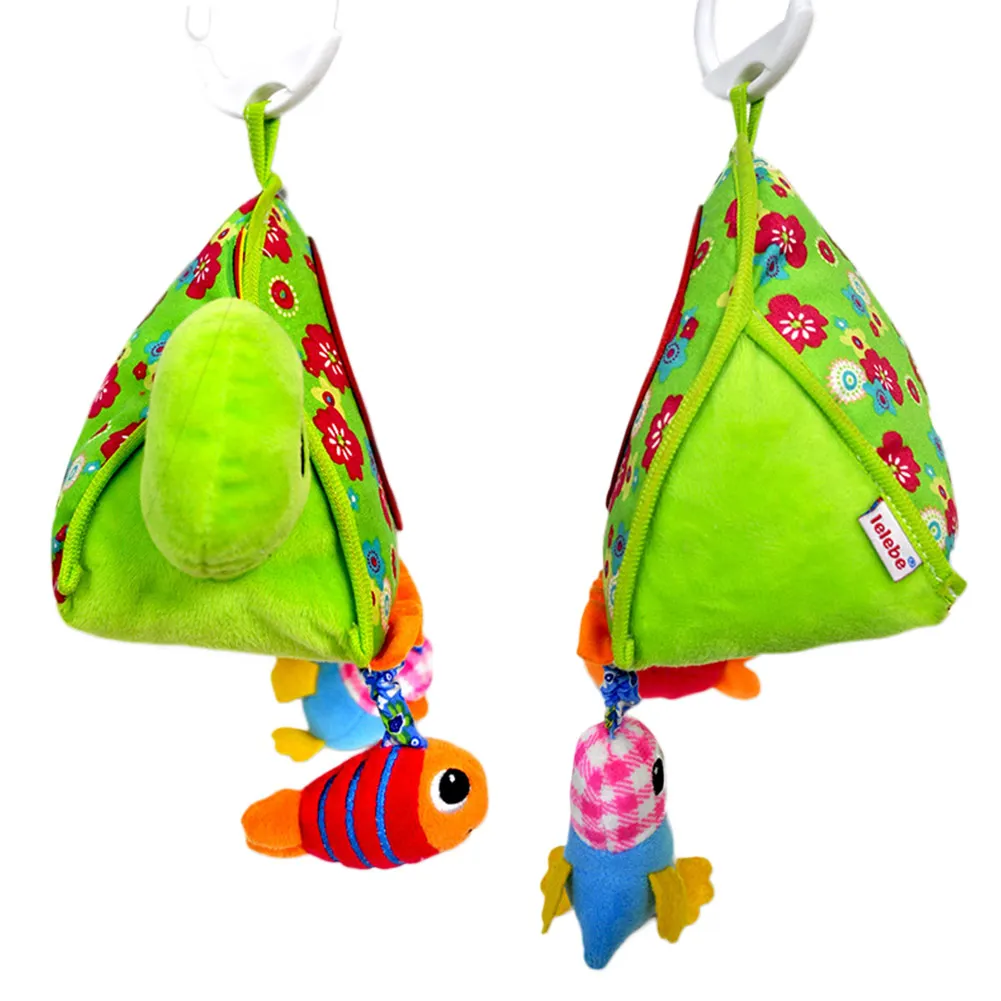 

Distorting Mirror Plush Toy Pendant Hear Ability Baby Carriage Pendant Sensory Baby Toy Mirror Cognition