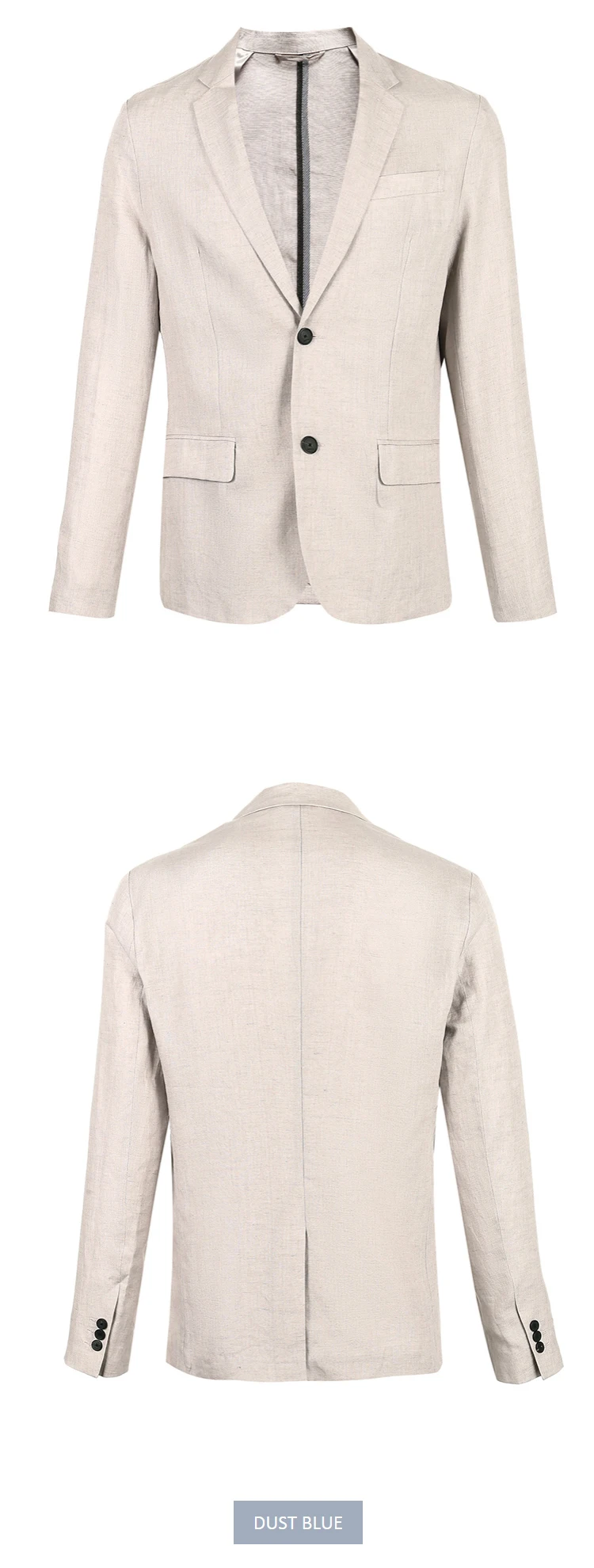JackJones мужской льняной костюм куртка удобный блейзер мужская одежда 219108505