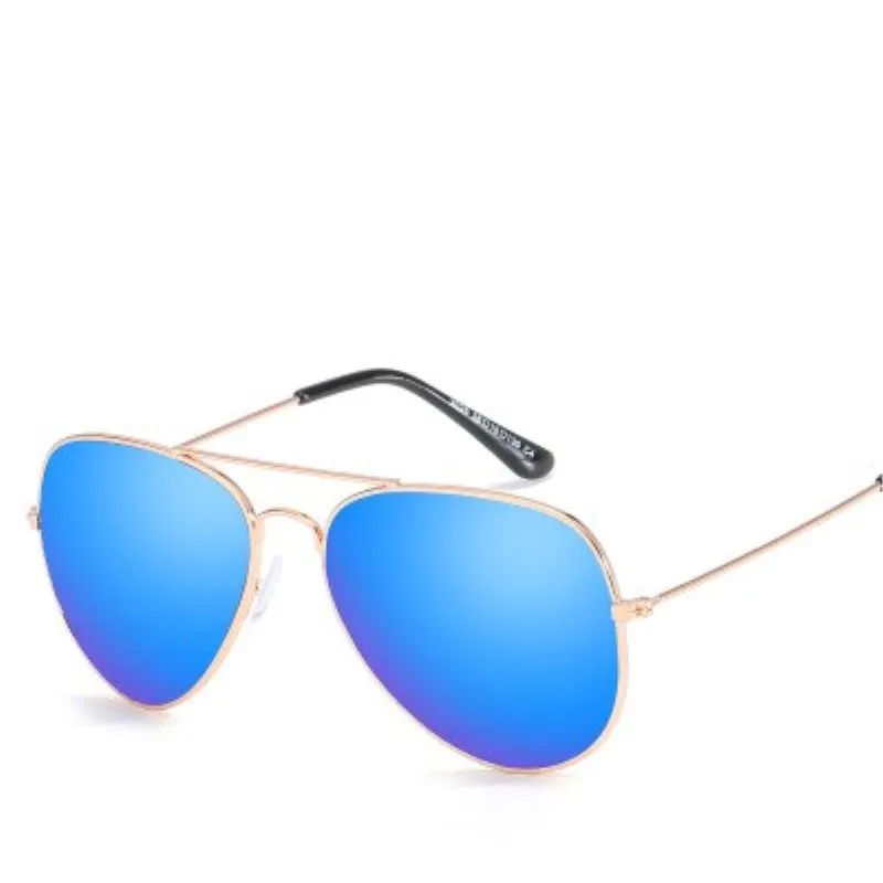 Классические модные солнцезащитные очки с металлической оправой HD классический