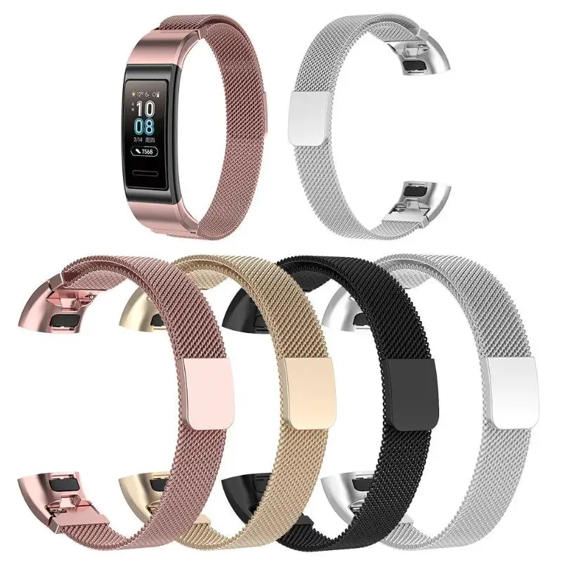 Сменный ремешок из нержавеющей стали для huawei Band 3 Pro, браслет с магнитной пряжкой, ремешок на запястье