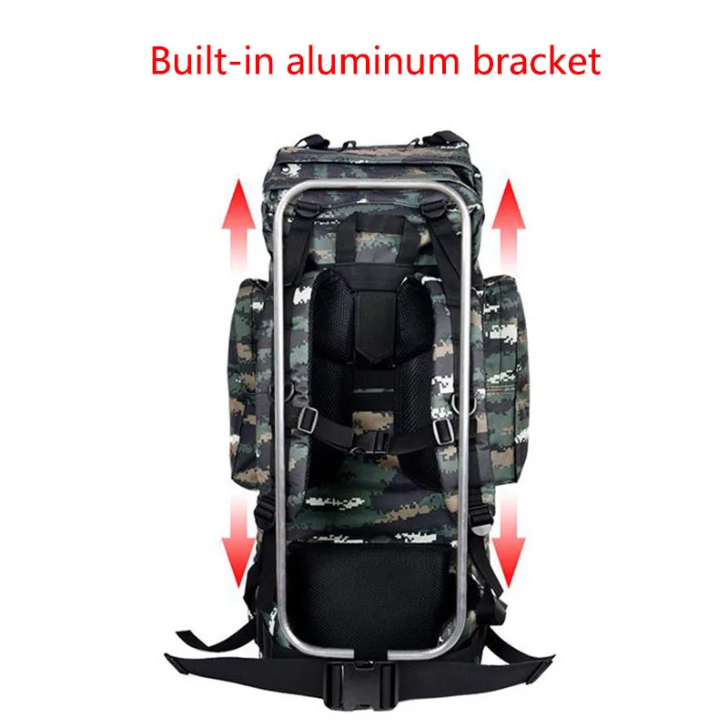 Туристический военный водонепроницаемый рюкзак нейлоновый вместительный ранец
