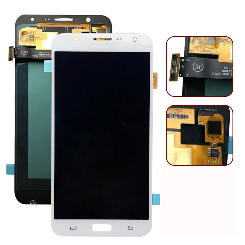 AMOLED LCD для Samsung Galaxy J7 2015 J700 J700F J700H дисплей кодирующий преобразователь сенсорного